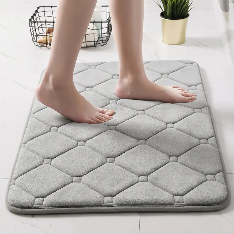 Diamond Memory Foam Bath Mat