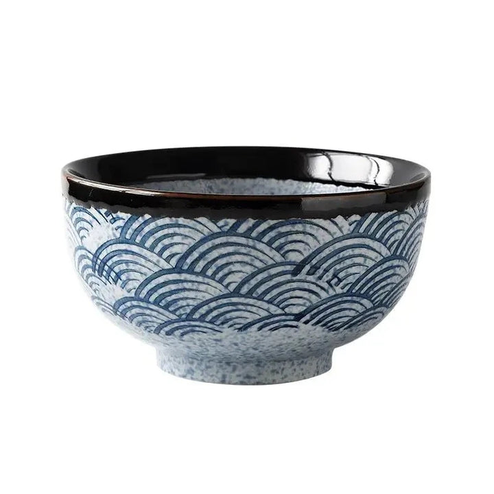 Ceramic Rice Bowl Ripple Ramen