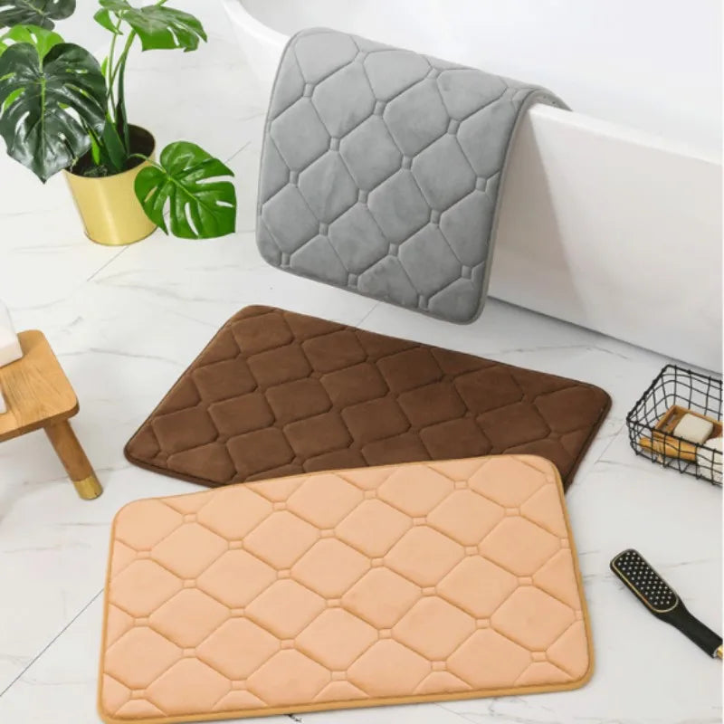 Diamond Memory Foam Bath Mat