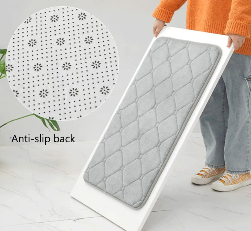 Diamond Memory Foam Bath Mat