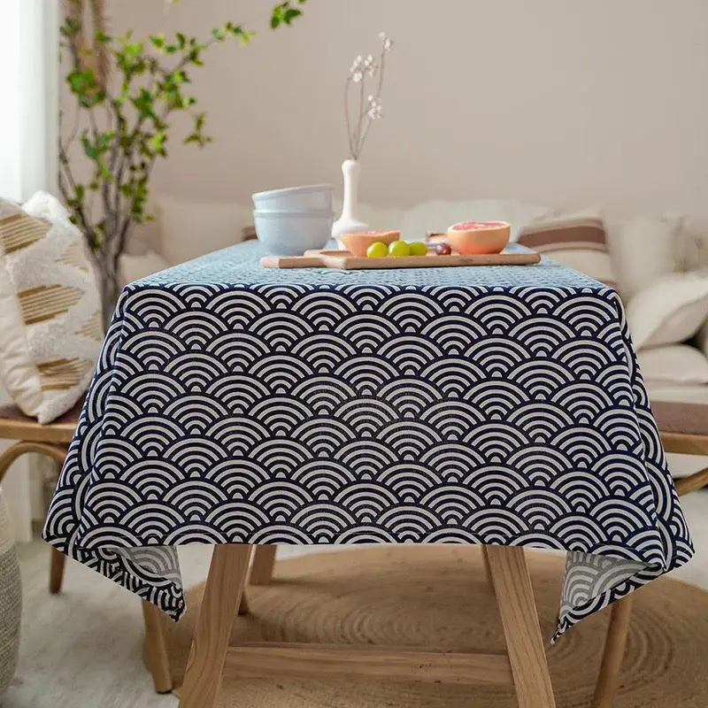 High-quality cotton and linen tablecloth