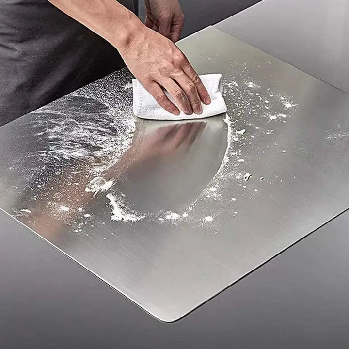 Stainless Steel Cutting Board with Lip