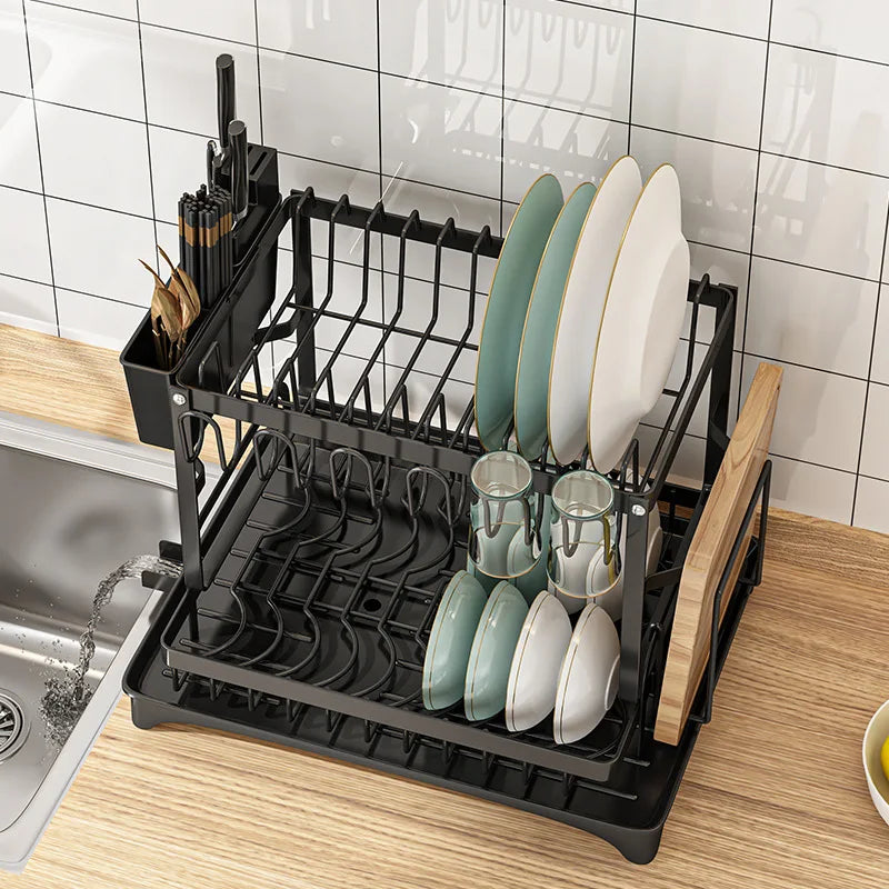 Kitchen Dish Drainer Storage Rack