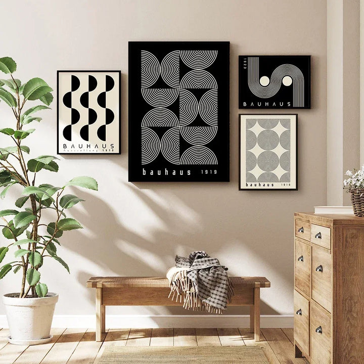 Minimalist Wall Art Bohemian Bauhaus Abstract