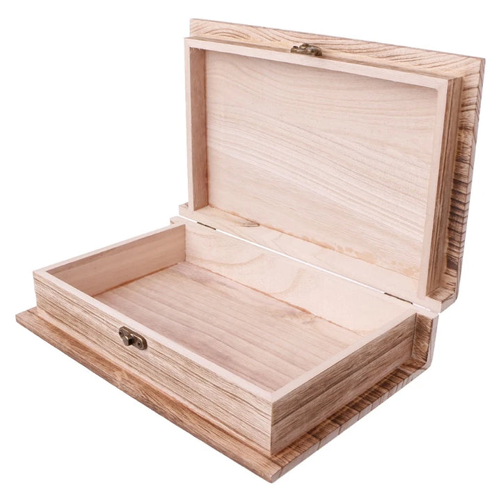 Wooden Hinged Lockable Jewellery Box