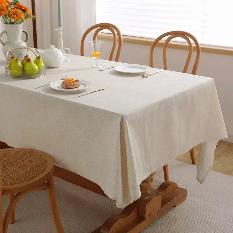 Cotton Minimalist Tablecloth