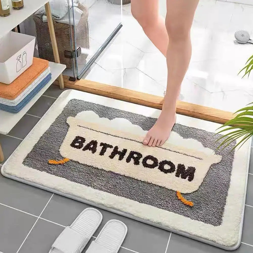 Lovely Absorbent Bathroom Mat