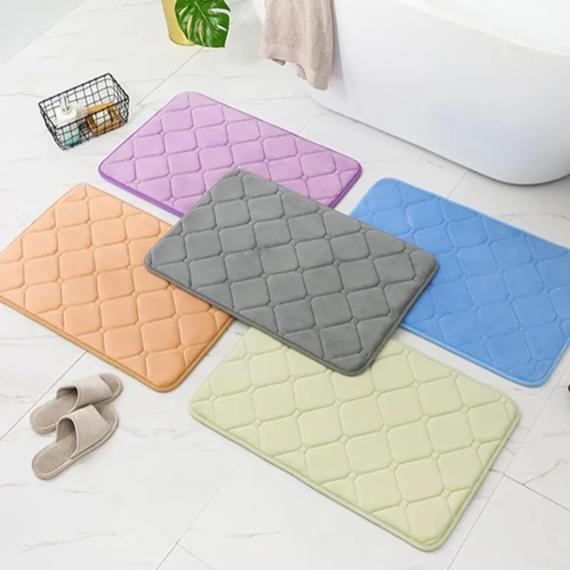 Diamond Memory Foam Bath Mat