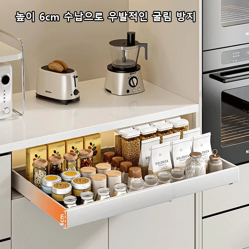 Scalable Pull-out Kitchen Storage Rack