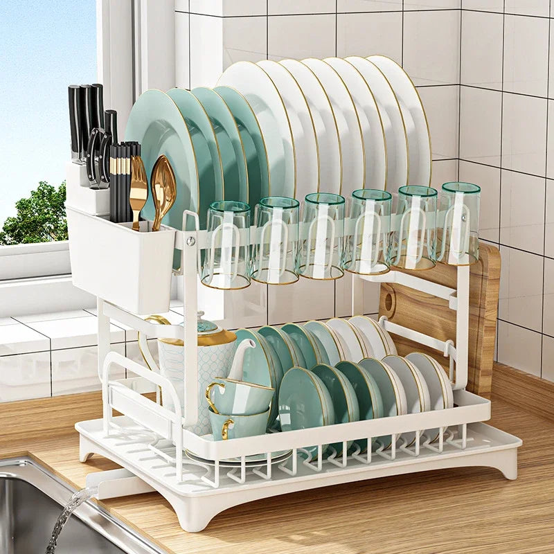 Kitchen Dish Drainer Storage Rack