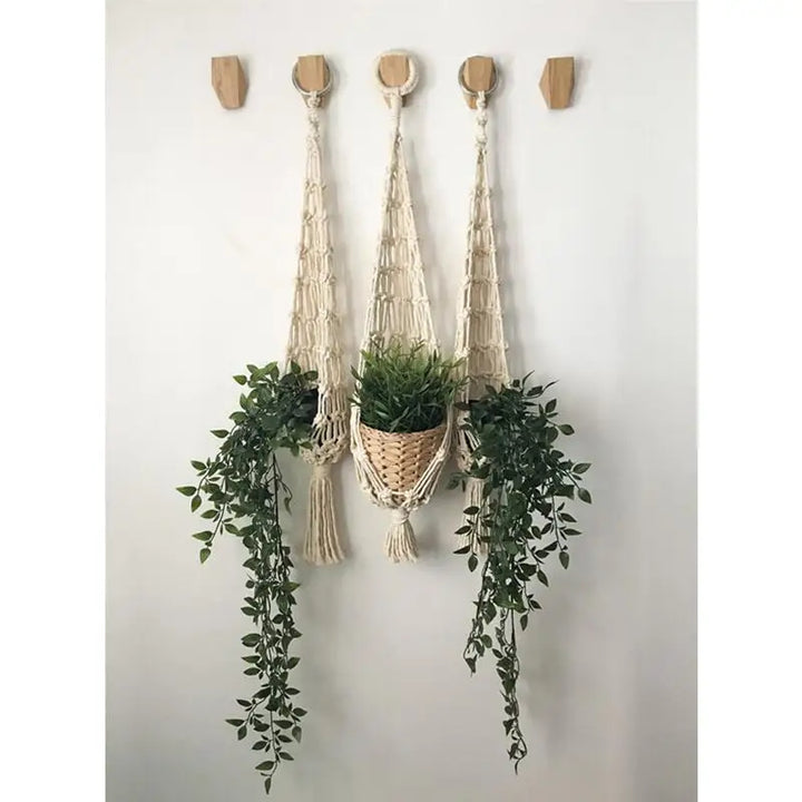 Macrame Wall Hanging Plant Holder Bohemian Style