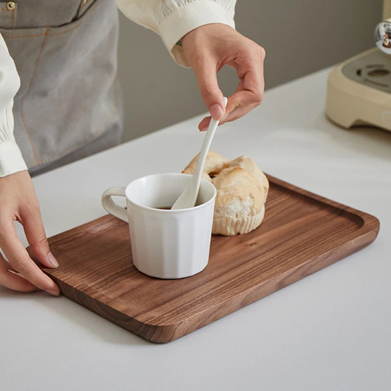 Wooden Serving Tray Elliptical