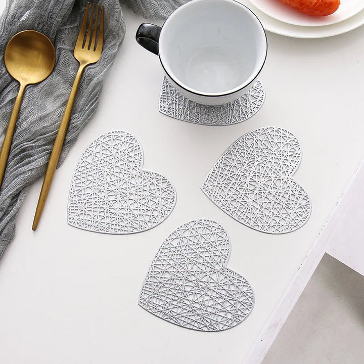 Heart Drink Cup Coasters