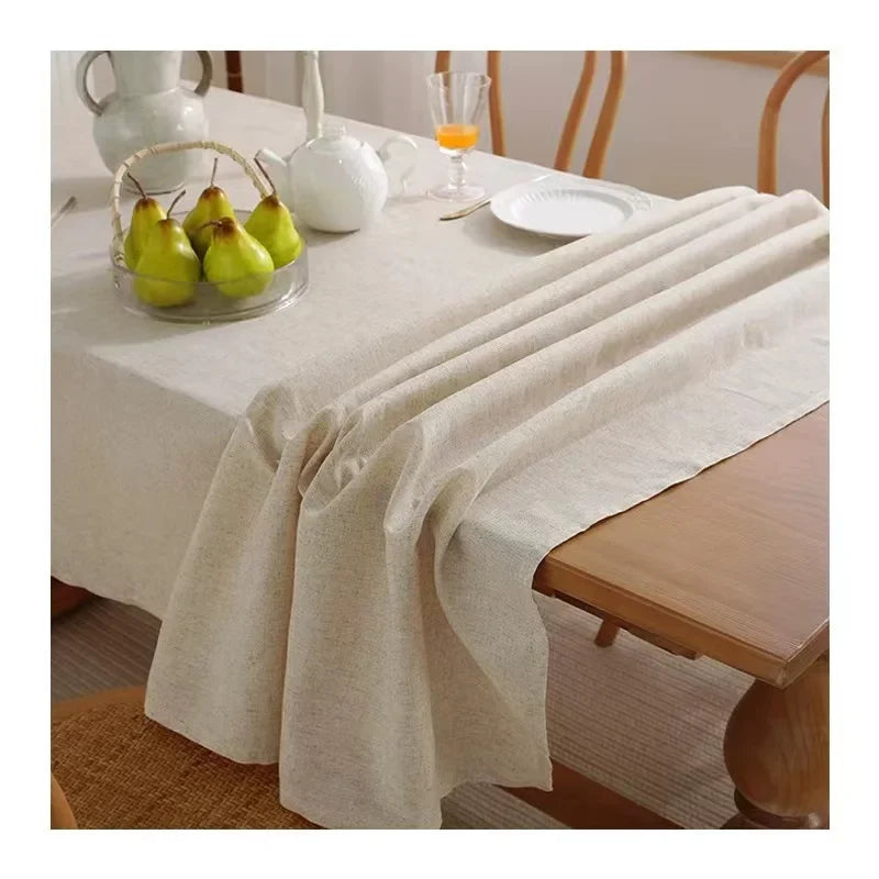 Cotton Minimalist Tablecloth