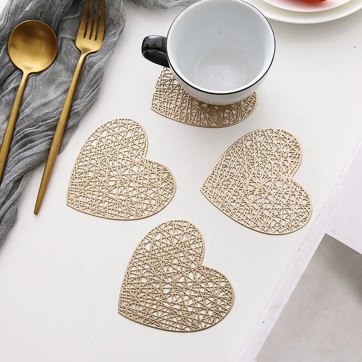 Heart Drink Cup Coasters