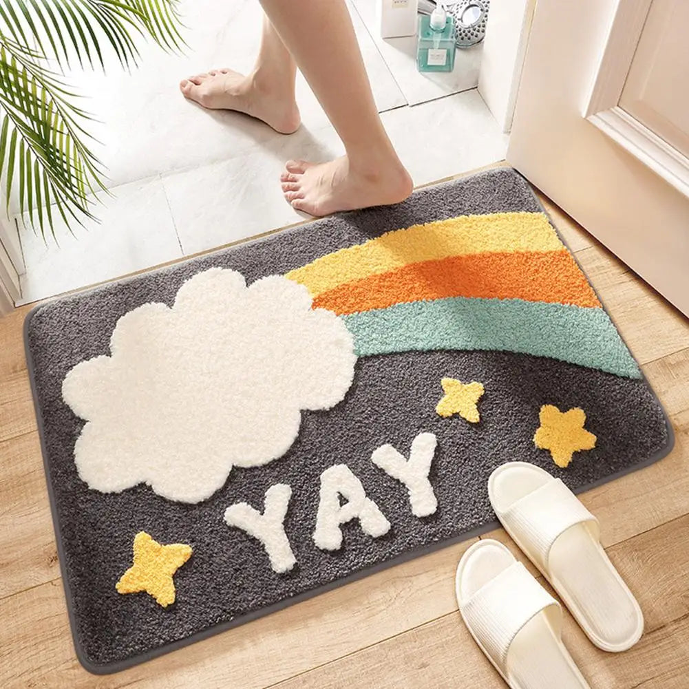 Lovely Absorbent Bathroom Mat