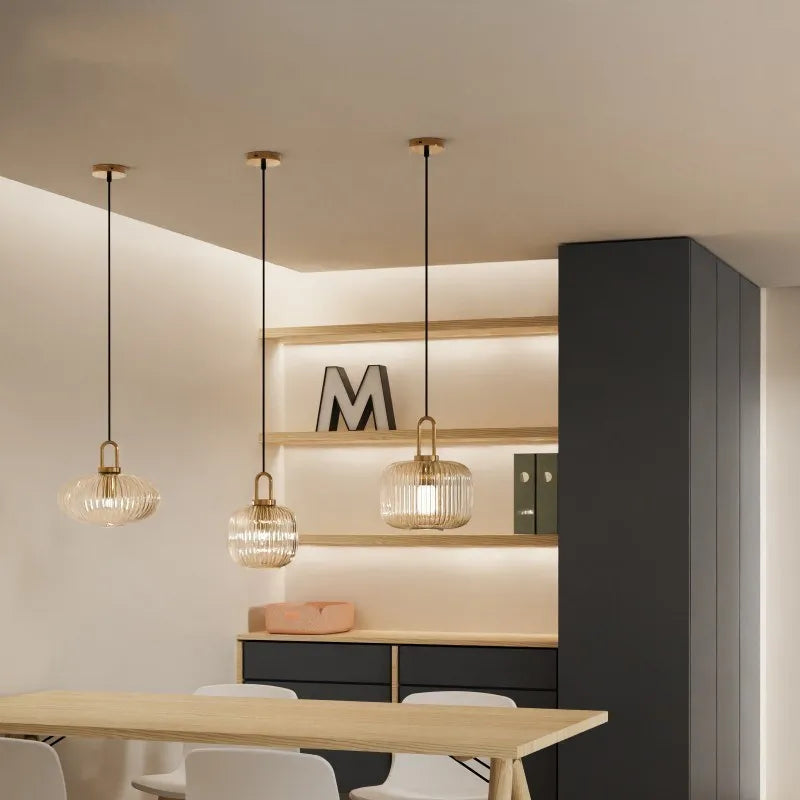 Nordic Minimalist Glass Pendant Lights