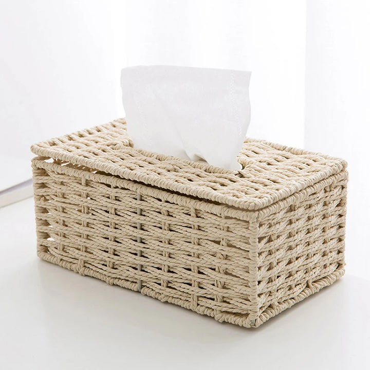 Vintage Rattan Tissue Box