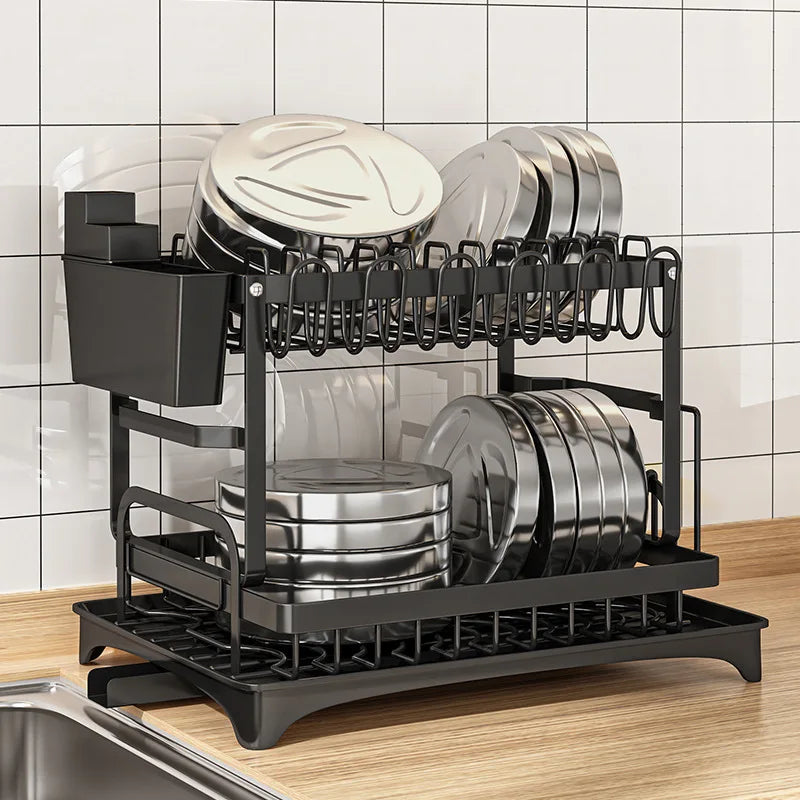 Kitchen Dish Drainer Storage Rack