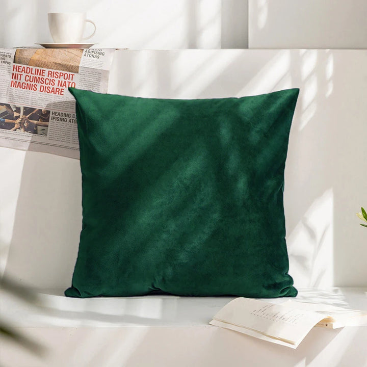 Emerald Green Velvet Cushion Cover