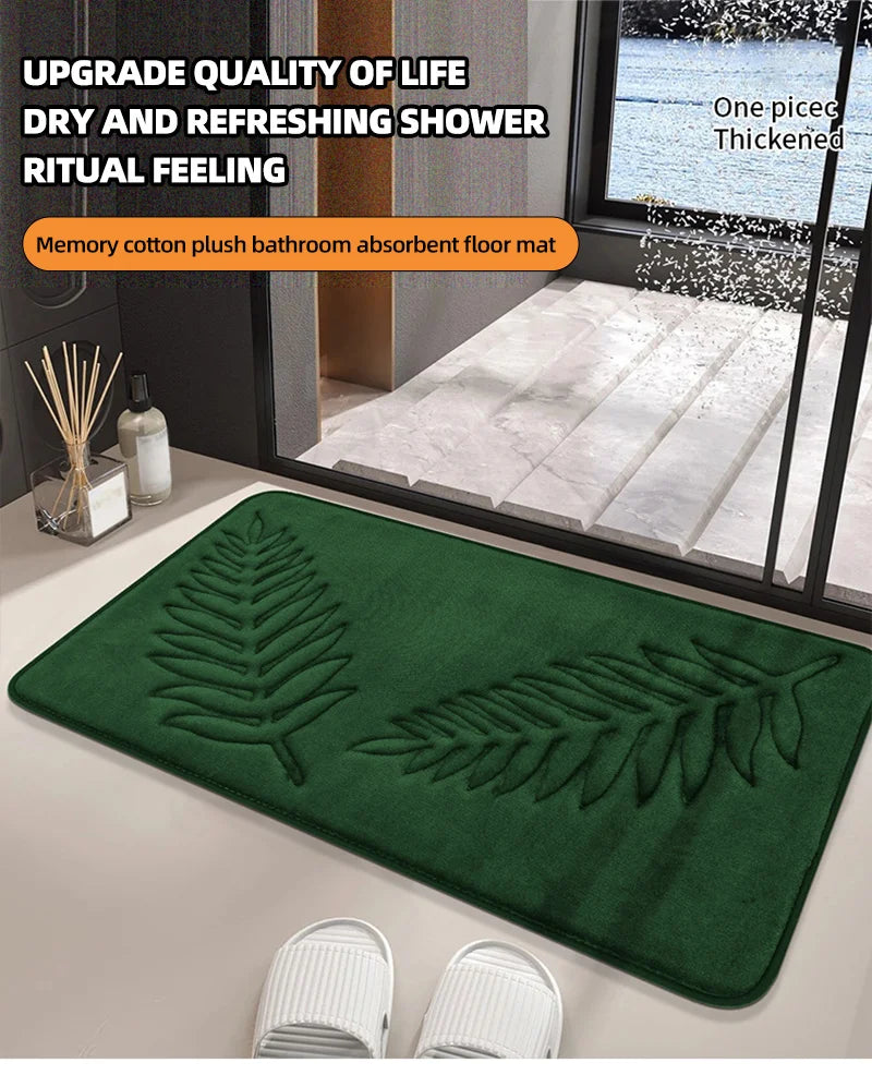 Memory Foam Bath Mat and Toilet Mat