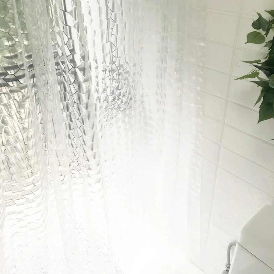 Waterproof 3D Transparent Shower Curtain