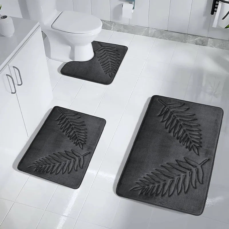 Memory Foam Bath Mat and Toilet Mat