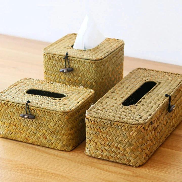 Woven Rattan Napkin Holder