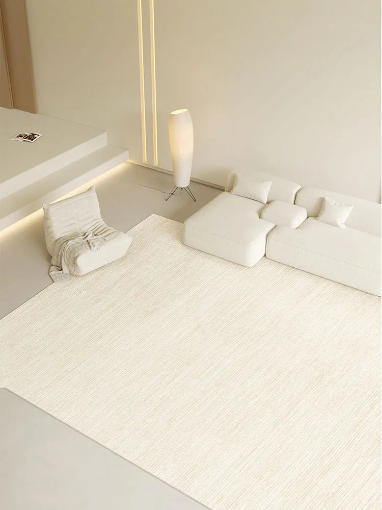 Minimalist Beige Lines Carpet