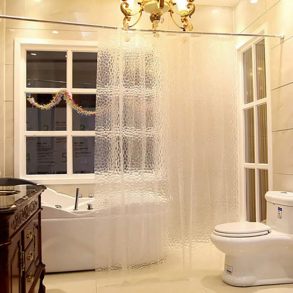 Waterproof 3D Transparent Shower Curtain