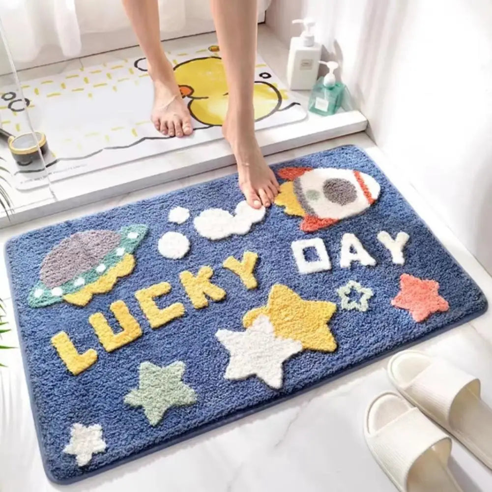 Lovely Absorbent Bathroom Mat