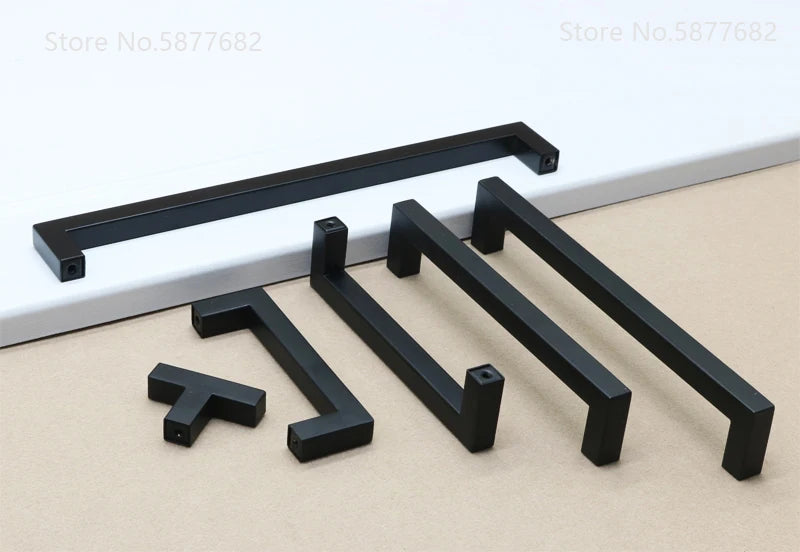 Black square Door Knobs