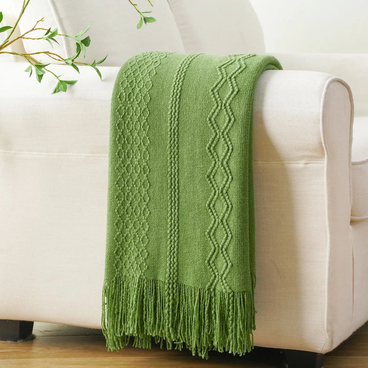 Green Throw Blanket