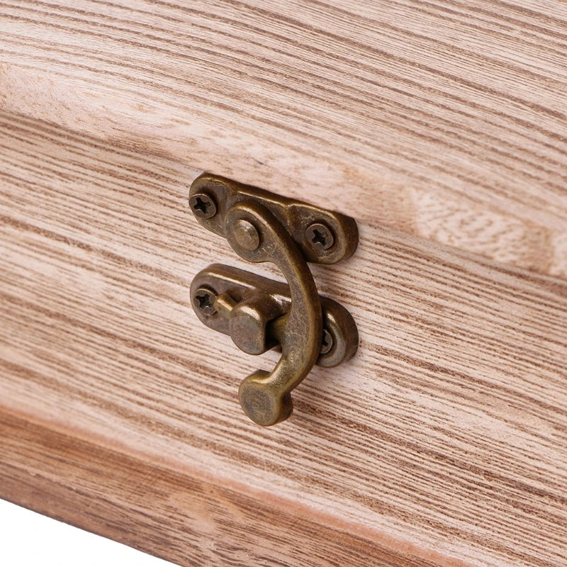 Wooden Hinged Lockable Jewellery Box