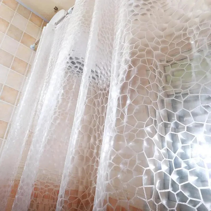 Waterproof 3D Transparent Shower Curtain