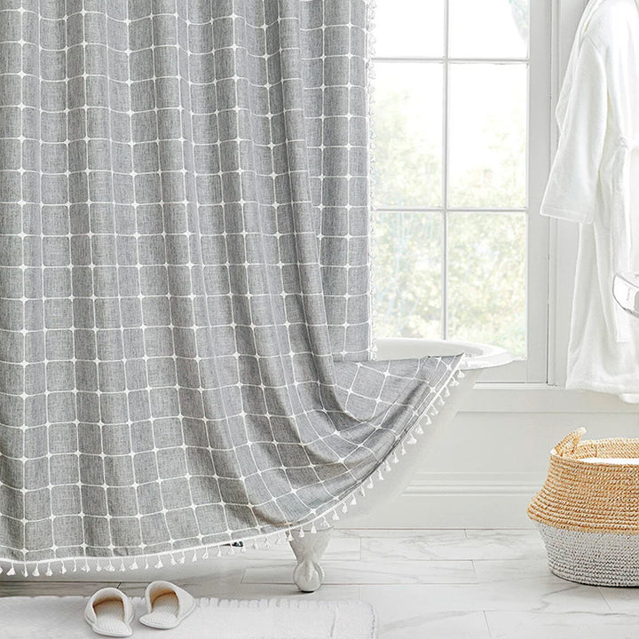 Waterproof Jacquard Shower Curtain