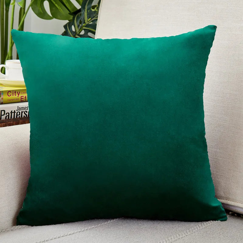 Emerald Green Velvet Cushion Cover