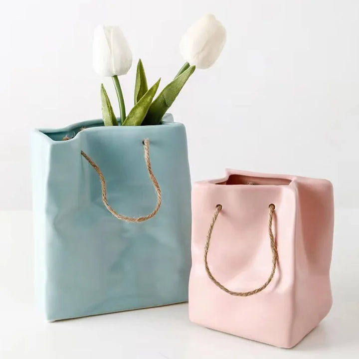 Ceramic Handbag Vase