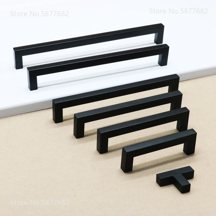 Black square Door Knobs