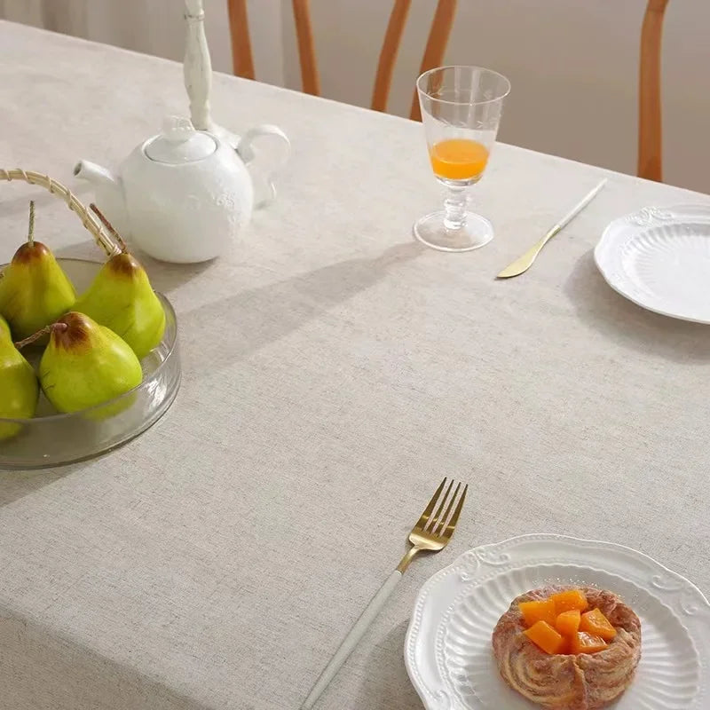 Cotton Minimalist Tablecloth