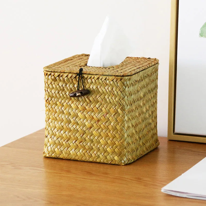 Woven Rattan Napkin Holder