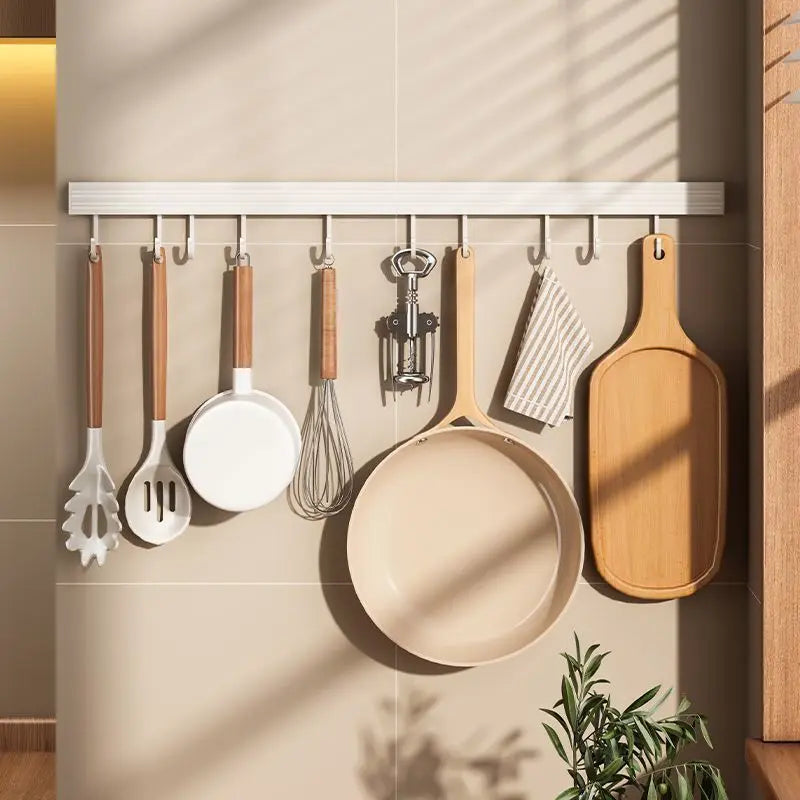 White Kitchen Metal Hook Holder