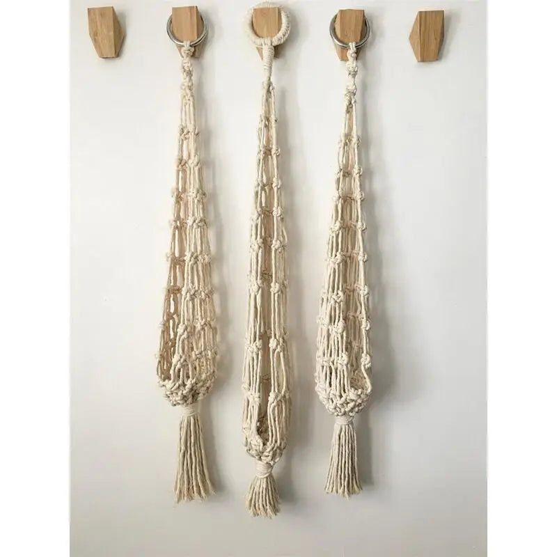 Macrame Wall Hanging Plant Holder Bohemian Style